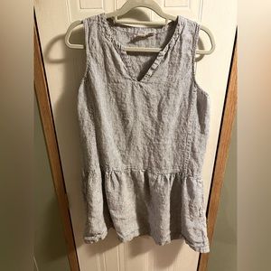 100% linen dress with pockets